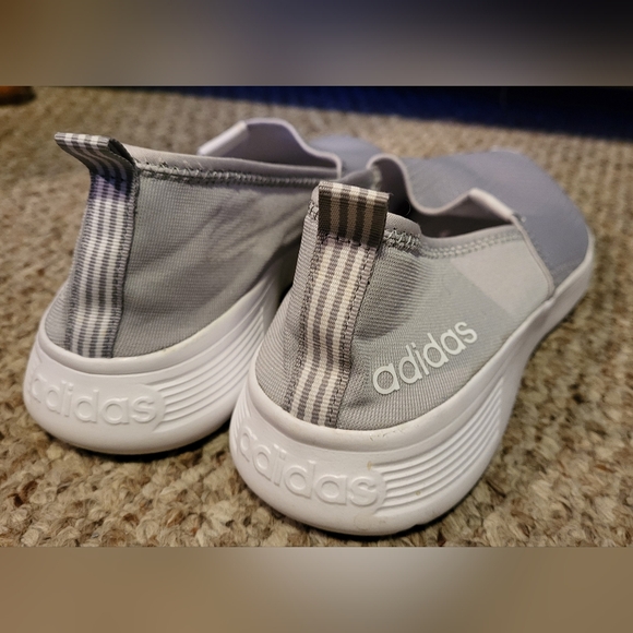 Adidas Grey Flat Slip-ons - Picture 6 of 10